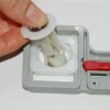 4 Pcs Toilet Seat Fittings and Fixtures, Toilet Lid Top Fixing Hinges Screws Expanding Nylon Nuts WC Hinge Blind Hole Fittings, White