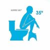 ASPIRE UK Squatting Toilet Stool Non Slip Bathroom Step Up Stool Relieves Constipation, Bloating | Aligns the Colon for Faster, Easier Relief
