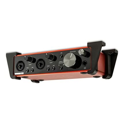 P3D-Lab Desk Mount for Focusrite Scarlett 2i2 4i4 8i6 3rd Gen Bracket Black: A Perfectly Sized, Strong, & Secure Home for Your Audio Interface