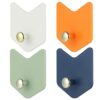FANTESI 4PCS Self Adhesive Hooks Heavy Duty Hanger Sticky Wall Hooks, Adhesive Door Hooks, Coat Hooks, Anti-Rust Waterproof Sticky Hooks, Towel H