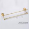 HIGOH Towel Racks, Towel Rail for Bathroom,European-Style Double-Bar Hand Towel Holder,Bath Hand Towel Holder,Bathroom Double Rack,Antique Hangin