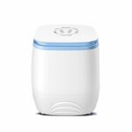 Washing Machines Portable Mini Single Tub Washing Machine 2in1 Compact Laundry Washer Spinner For Apartments (mini washing machine) (White)