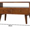 Artisan Furniture Media Unit, Wood, Chestnut, 90 x 35 x 47 cm