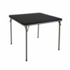 LXXSH Folding Table-Folding Table Multiple Functions Rectangular Room Furniture with Steel Frame Legs, Black