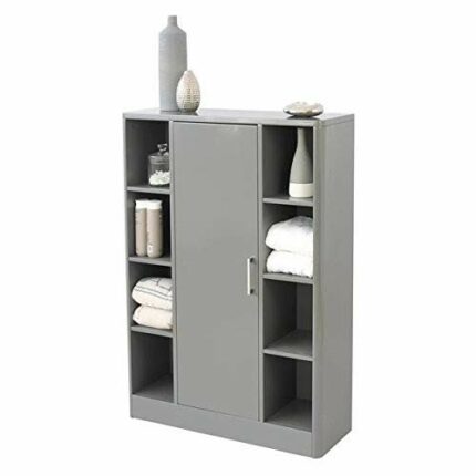 House & Homestyle Storage Console Unit, H 100cm x W 71cm x D 22cm, Gray