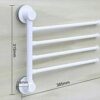Towel Rack Wall-Mounted Holder Swivel Arm Towel Rail With Extra Long 4 Bars Swivel Bars,Swing Towel Holder For Kitchen,Bathroom,Toilet(Color:A)