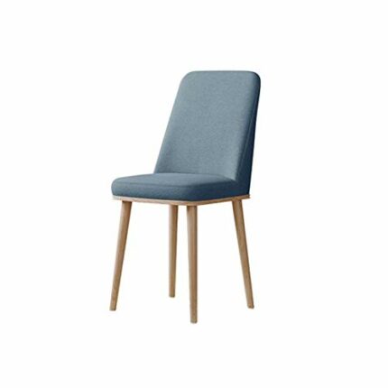 dining chair Kitchen Dining Room Furniture Chairs Fabric Upholstered Seat Dining Chair With Wood-Like Iron Feet Office Lounge Dining Kitchen Bedr
