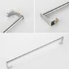 Bathroom Tower Hanger Towel Rack Bathroom Towel Bar Single Pole Long Wall Bathroom Toilet Bathroom Punch Towel Bracket Towel Hanging Tower Hanger