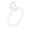 Agua Accessories Towel Ring for Hanging Towel Hanger, Towel Holder Wall Mounted for Bathroom & Kitchen Bathroom Accessories Chrome 12 Years