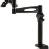Monoprice 3 Way Adjustable Tilting Desk Mount Bracket for LCD/LED TV Upto 13-30-Inch - Black