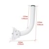 WiTi J-Pole Mounting Bracket for Wireless WiFi Bridge Installation,Weather Resistance Mast Pole Mount, Attic Roof Wall Outdoor Mounted Pipe with