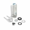 Adjustable Toilet Dual Flush Valve with Push Rod Push Button Toilet Flush System Replacement Universal WRAS Approved 1.5" or 2" Outlet Cistern Fl
