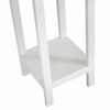 Ruication Pair of Bedside Table Storage Cabinet With 1 Drawer White Wooden Furniture Shelf Side Table Slim Tall Telephone Table Chest of Drawers
