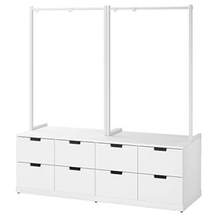 Ikea NORDLI chest of 8 drawers, 160x169 cm, white