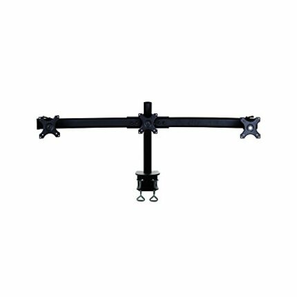 Newstar FPMA-D700D3 Tilt/Turn/Rotate Triple Desk Mount (clamp) for three 10-27" Monitor Screens, Height Adjustable - Black