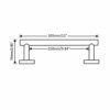 bowarepro Stainless Steel Towel Rail 30CM Wall Mounted Chrome Towel Holder Towel Hanger for Bathroom Kitchen Brushed Finish 30cm/12in (Silver)