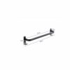 RSOCHS Bathroom Towel Holder Wall Mounted Black Single Double Rod Towel Rack With Hook Space Aluminum Towel Hanger Bathroom Accessories