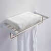 HIGOH Towel Racks,Bathroom Towel Rack Wall Mounted Towel Holder,Bath Hardware Solid Brass Towel Rack,Towel Bar,Towel Holder,Nail Punched Bathroom