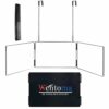 Wentoma 3 Way Mirror for Self Hair Cutting,Adjustable 360 Mirror with Telescoping Hooks,Professional Haircut Tool for Precision Cutting,Trimming