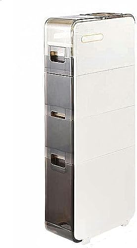 OPSREY Free Standing Toilet Storage Cabinet Multifunctional Storage Cabinet With Drawers And Wheels 2tier/3tier4tier Small Bathroom Storage And D