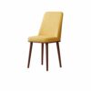 dining chair Kitchen Dining Room Furniture Chairs Fabric Upholstered Seat Dining Chair With Wood-Like Iron Feet Office Lounge Dining Kitchen Bedr