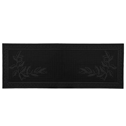JVL Foliage Scraper Rubber Pin Patio Doormat, 45x120cm