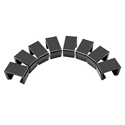 Ahier 10PCS Patio Furniture Clips Sofa Fasteners Connector Clips, Outdoor Patio Wicker Furniture Clips Sectional Connector for Rattan Furniture G