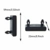 TAODAN 20pcs 57x9mm Plastic Bed Slat Cover Replacement Holders End Caps+Centre Caps for Holding Securing Wooden Slats Bed Base