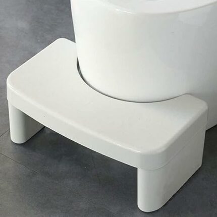Mumuvou Squatting Toilet Stool,7 Inch Bathroom Stool Toilet Potty Stool for Adult,Non-Slip Toilet Assistance Poop Stool for Kids and Seniors Whit