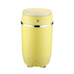 Washing Machines Portable Single Barrel Washing Machine, Car Mini Washing Machine, 360° Blue Light Function, H(mini washing machine) (Yellow)