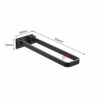 DINGZZ Stainless Steel Bathroom Single Towel Bar Holder Hanging Rack, Brushed Bathroom Towel Bar Rack