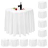10 Pack Black Disposable Plastic Tablecloths,Plastic Rectangle Tablecloth Tablecloths 54 Inch x 108 Inch Party Table Cover for Picnic BBQ,Wedding