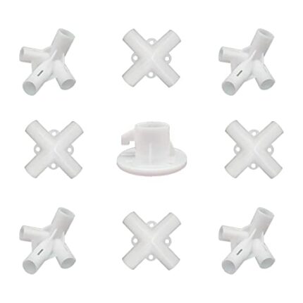 Gazebo Connector Set,9PCS Gazebo Replacement Spare Parts,Gazebo Awning Tent Feet Corner Center Connector,Outdoor Camping Tent Conector Accessorie