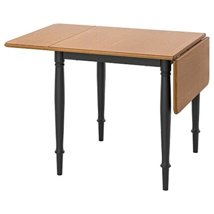 Ikea DANDERYD drop-leaf table, 74/134x80 cm, pine veneer/black
