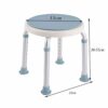 Bath Stools,Stools,Shower Stools Round Bathroom Shower Stool - Seat Can Be Rotated | Adjustable Height Shower/Bath Seat Bench for Elderly Disable