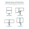 StarTech.com Desk Mount Dual Monitor Arm - Full Motion Monitor Mount for 2x VESA Displays up to 32" (17lb/8kg) - Vertical Stackable Arms - Height