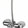 Croydex AB220041 Bath Shower Mixer Set, Chrome, 22.8x16.2x3.8 cm