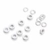 Trimming Shop 5mm Brass Eyelets with Washers, Durable & Rust - Proof Grommets for DIY Projects, Arts & Crafts, Shoes, Clothing, Bags Decoration (