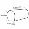 Armrest Covers Set of 2 Stretch Armchair Arm Covers Soft Sofa Arm Covers Non-Slip Furniture Protector