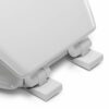Croydex Sit Tight Carron Soft Close Toilet Seat, Wood, White, 47 x 36.5 x 6 cm