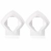 Wall Mount Bracket Stand Holder for Linksys Velop Tri-band Whole Home WiFi Mesh System, White 2 Pack