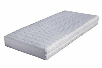 BONEX Comfort Mattress Cover, Polyester, White and Green, 10-12 cm