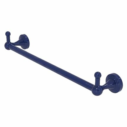 Allied Brass SG-41-24-PEG-MBL Sag Harbor Collection 24 Inch Towel Bar with Integrated Hooks, Mediterranean Blue