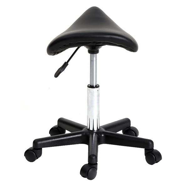 WALNUT Bar Stool Saddle Stool Plastic Flat Feet Rotation Bar Stool Black Spa Tattoo Massage Salon Furniture