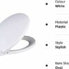 Soft Close Toilet Seat Quick Release Loo Seat Oval PP Easy Installation