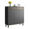 TFIIEXFL Nordic Wooden Simple Shoe Cabinets Thin Design Entrance Vertical Wooden Shoe Home Furniture