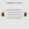 HIGOH Towel Racks, Towel Rail for Bathroom,All-Copper Bathroom Hand Towel Holder,Single-Bar Bathroom Hand Towel Holder,Wall-Mounted Hand Towel Ho