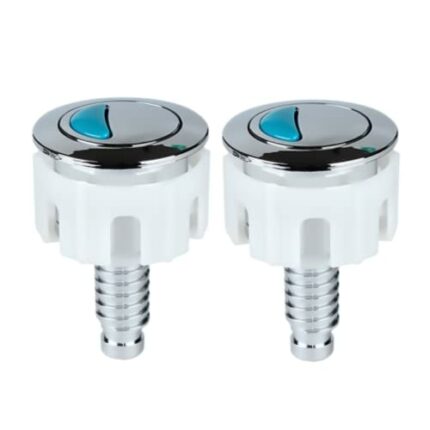 2 Pack Toilet Flush Button Toilet Wire Button Replacement Dual Flush Button Toilet Push Button for Cistern Bathroom Toilet