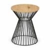 Julian Bowen Jersey Lamp Table, Oak/Black