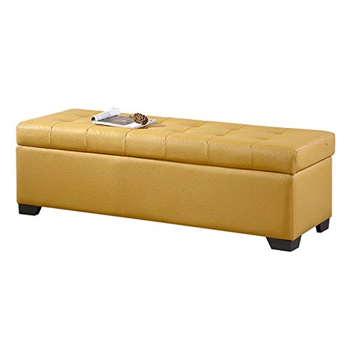 Cloth Bed End Stool Clothing Store Storage Small Sofa Bench Bench Household Solid Wood Storage Shoe Cabinet (Color : Brown, Size : 120x45x40cm) (